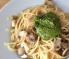 Pesto y Hongos rostizados 
